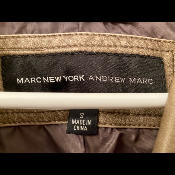 🤎Marc New York • brown faux leather jacket • S • EUC - Picture 5 of 7